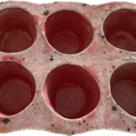 Handmade ceramic muffin pan   studio pottery by between two worlds