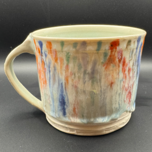 Orange and Blue Peacock Mug