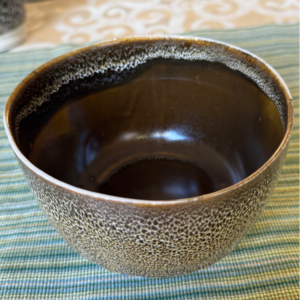 Slipcast rice bowl  multiple glazes
